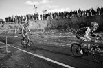 The crowds enjoying the pros throw it down in the elite men's race