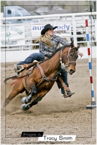 Pole Bending: Tri-County High School rodeo